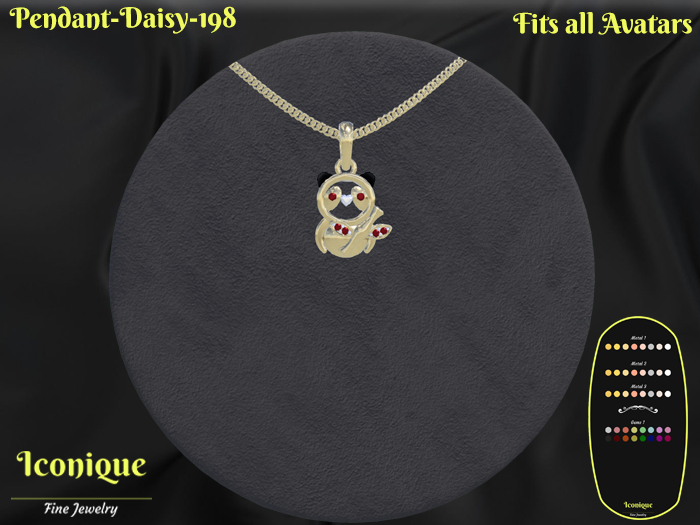 Pendant-Daisy-198 - Jewelry Box