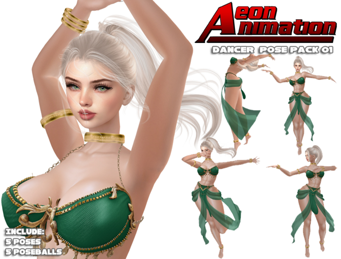 -Aeon- Pose pack Dancer kajira 01