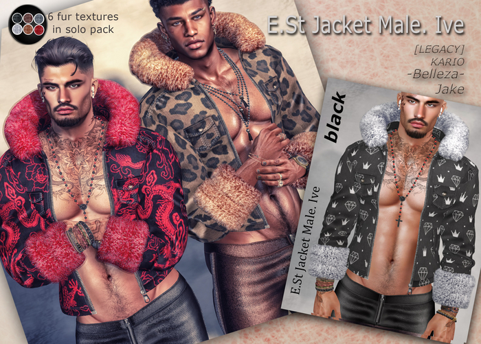 E.St Jacket Male. Ive black