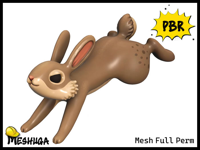 Meshuga PBR Easter Jumping Rabbit FULL PERM MESH