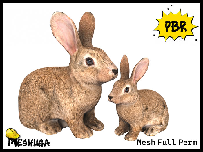 Meshuga PBR Forest Rabbit FULL PERM MESH