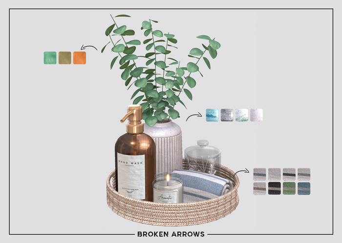 BROKEN ARROWS - Lily Basket - White 