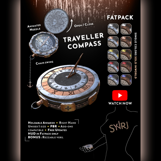 SynRJ ~ Traveller Compass ~ Fatpack