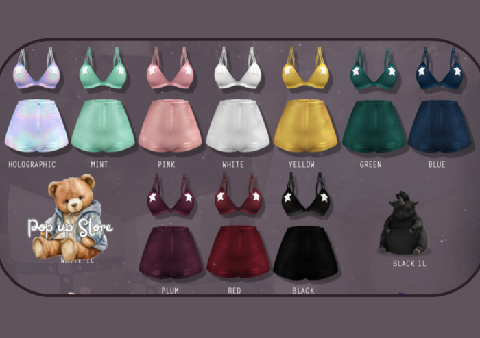 -Pixicat- Sassy.Set - Black (Maitreya)