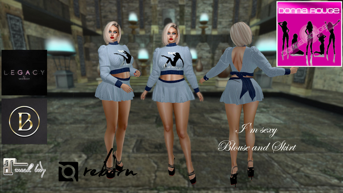 I'm sexy Blouse and Skirt