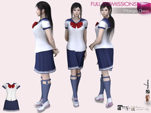 Meli Imako Full Perm Female Manga Anime Sailor School Uniform Costume Maitreya 5.3 LaraX Ebody Reborn Legacy