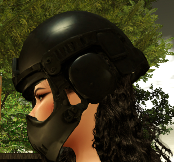 Classic Black SWAT Helmet