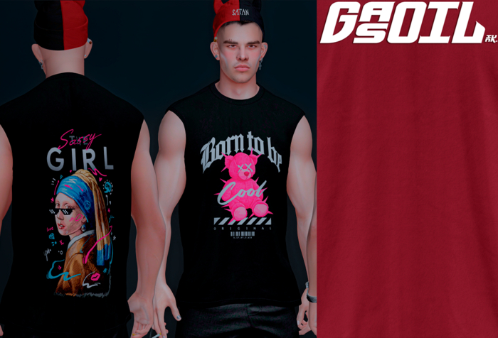 [GL - inc.] - Timothy TankTop Dark Red Gift