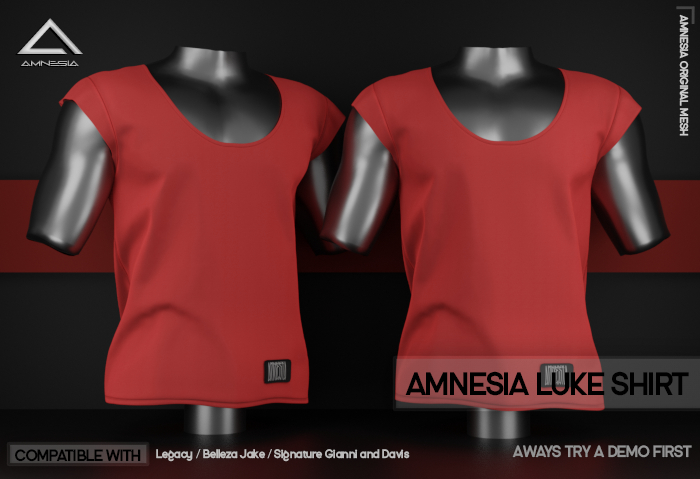 # AMNESIA - Luke T-Shirt - Red