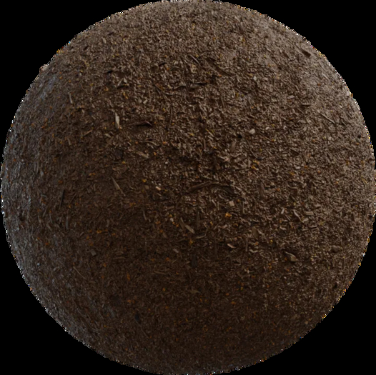 PBR Material - yellow_flower_mulch