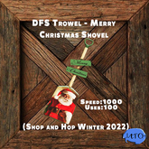 DFS Trowel - Merry Christmas Shovel (Shop and Hop Winter 2022) RARE