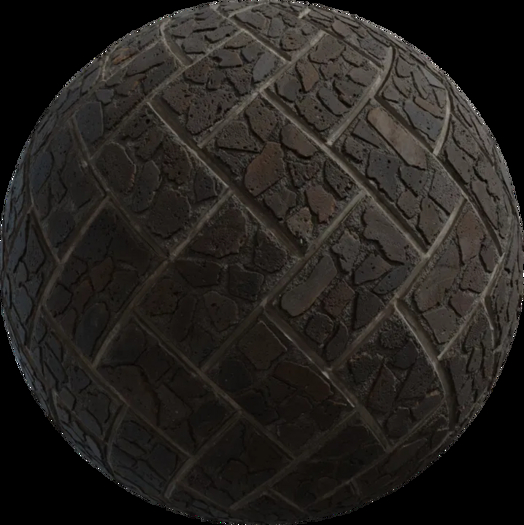 PBR Material - volcanic_herringbone_01
