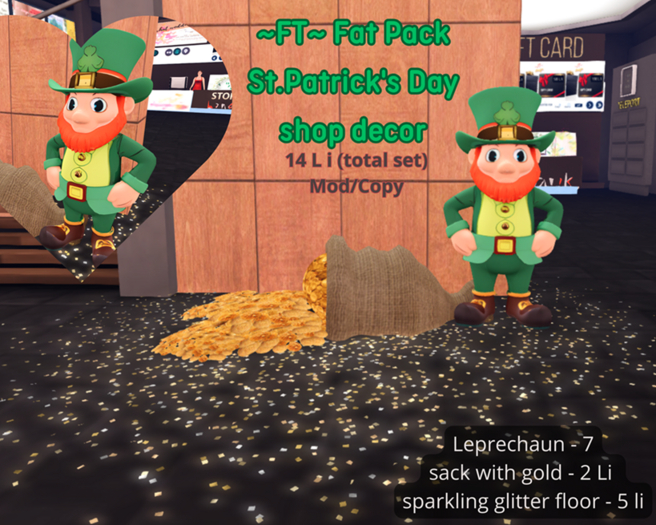 ~FT~ Fat Pack  St.Patrick's Day  shop decor