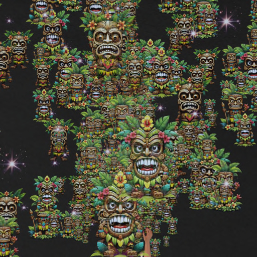  Tiki  Confetti Tosser Thrower