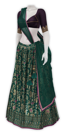 {Zaara} Aditi lehenga *emerald set*