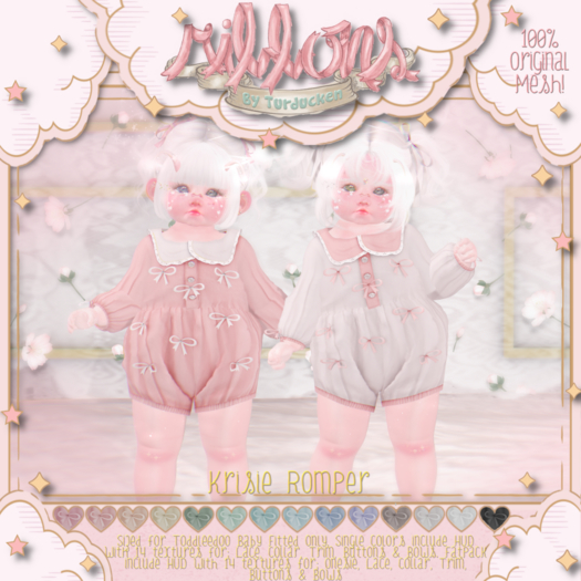 {Ribbons} Krisie Romper - Rose {Box}