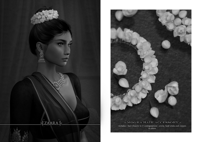 {Zaara} Mogra flower accessory *DEMO*