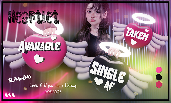 *aya Heartlet With Hand Holding 