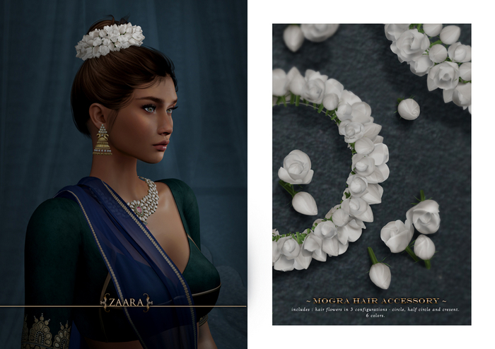 {Zaara} Mogra flower accessory