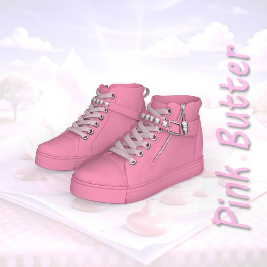 Pink High Top Sneakers Reborn