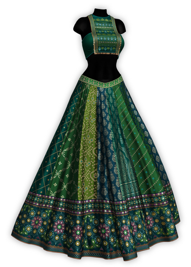 {Zaara} Payal chaniya-choli *emerald*