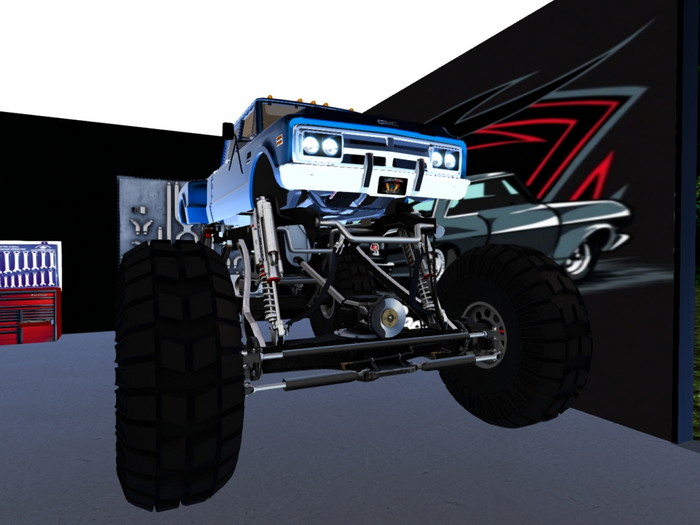 68 GMC Crew Cab Blue (Monster Truck) Complete