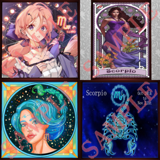 Art- Zodiac Set SCORPIO