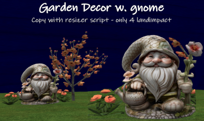 C.M.D. - Garden decor w. gnom 1-25a NEW VB