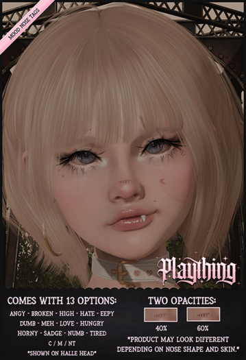 Plaything - Nose Tags - Mood Pack