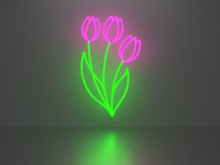 Flower 8 neon sign Full Permission