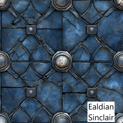 Cracked Inlaid Cobalt Plaster Seamless Texture