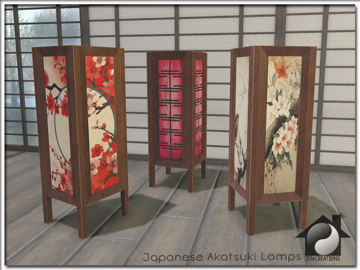 Japanese Akatsuki Lamp - 6 texture changes