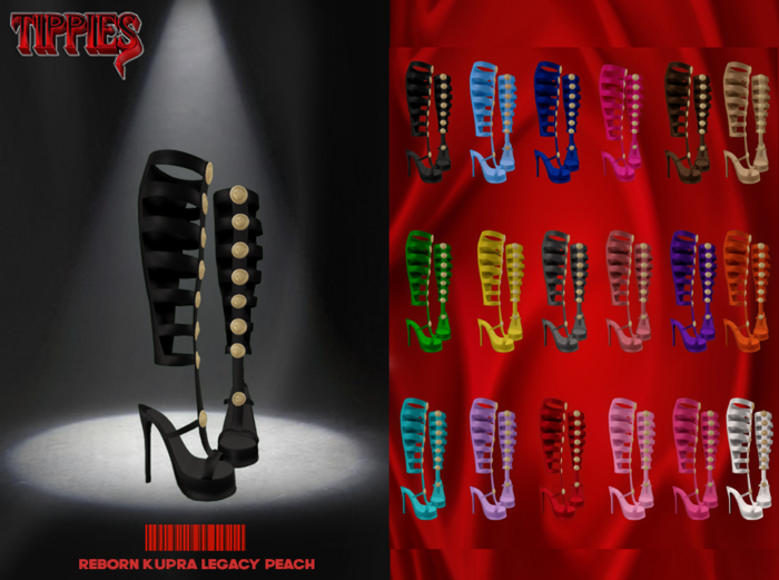 TIPPIES. Trinity Heels In Black