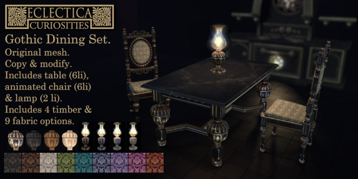 Eclectica-Gothic Dining Set