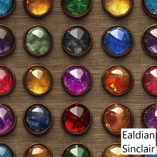 Linen Encrusted With Multicolor Jewels Seamless Texture