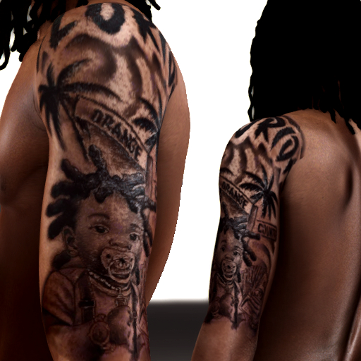 FR  ~ Florida Shoulder Tattoo