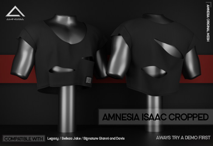 # AMNESIA - Isaac Cropped - Black