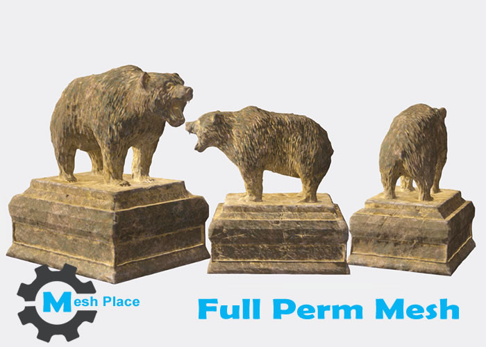 Mesh Place - Bear Statue Full Perm
