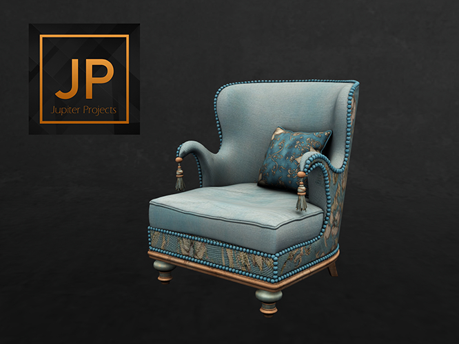 02.DD Adelta Wingback Chair-PG Boxed RARE