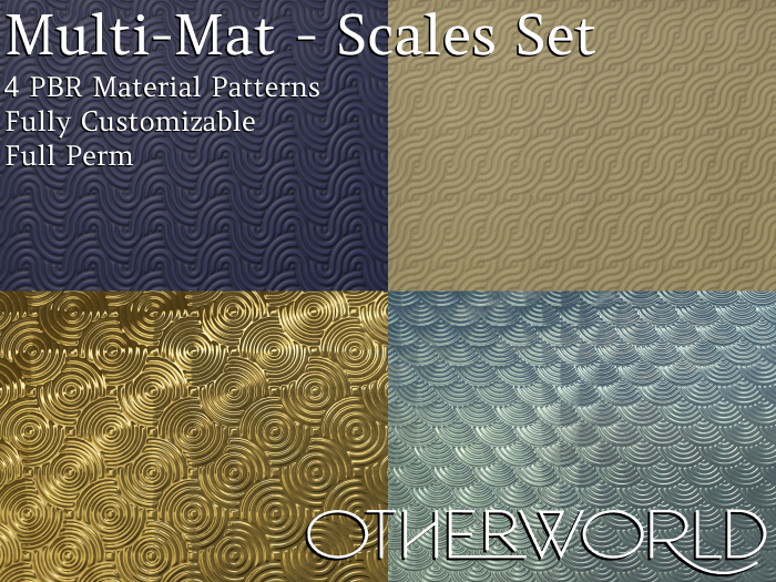 Otherworld PBR Multi-Material - Scales Set CMT