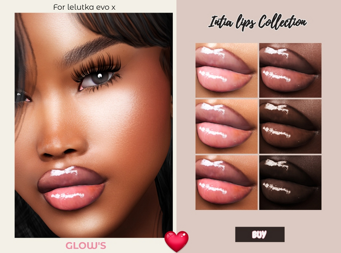 GLOW'S-INTIA LIPS COLLECTION EVO X.