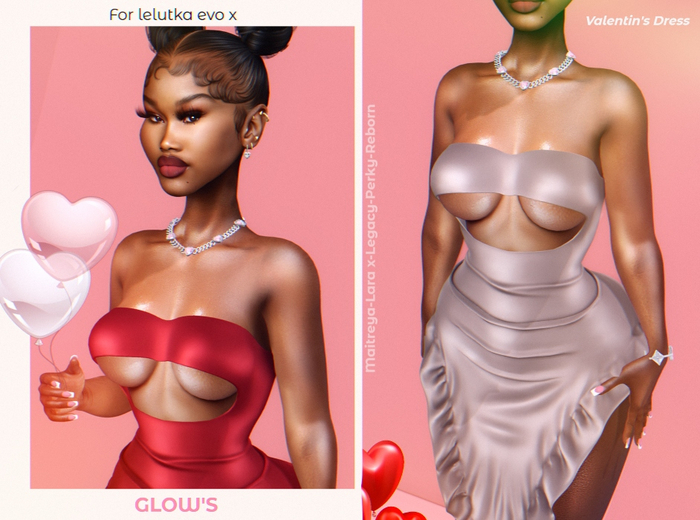 GLOW'S-VALENTI'S DRESS *FATPACK