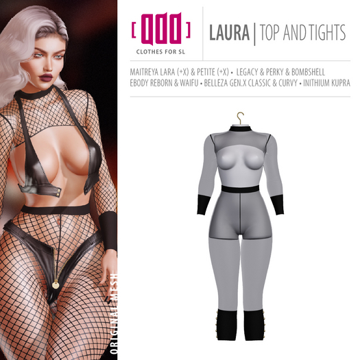 [ADD] Laura Top and Tights - Black