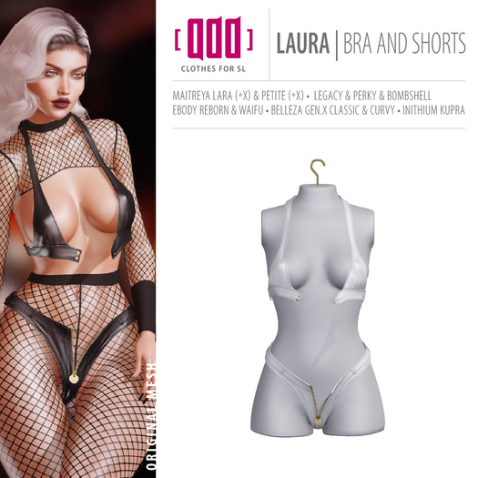 [ADD] Laura Bra and Shorts - White