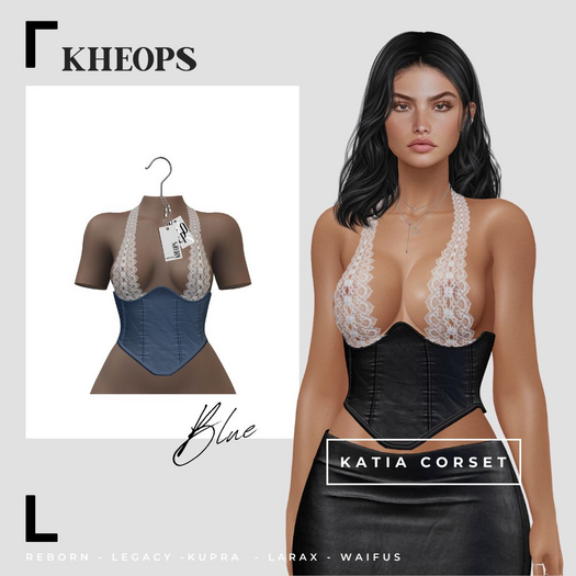 Kheops  /\ - KATIA  - CORSET - Blue