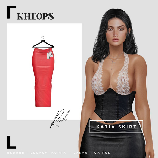 Kheops  /\ - KATIA  - SKIRT - Red