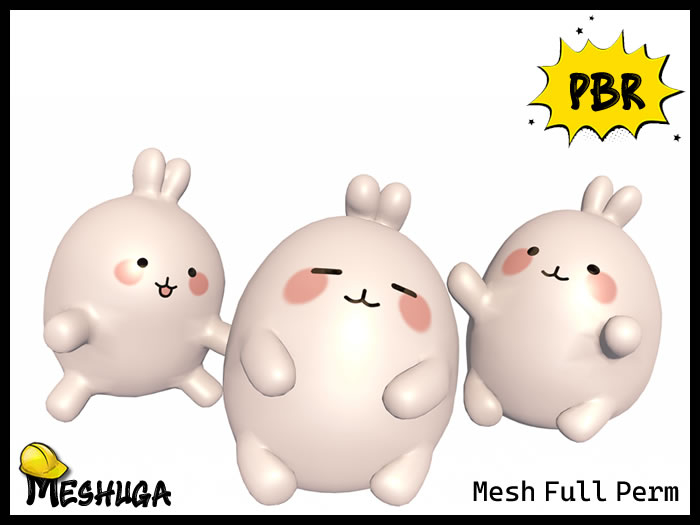 Meshuga PBR Easter Chubby Bunnies FULL PERM MESH