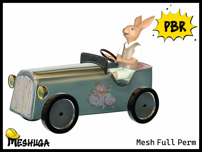 Meshuga PBR Hopper the Driver Bunny FULL PERM MESH 