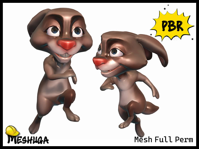 Meshuga PBR Easter Rabbit Running FULL PERM MESH