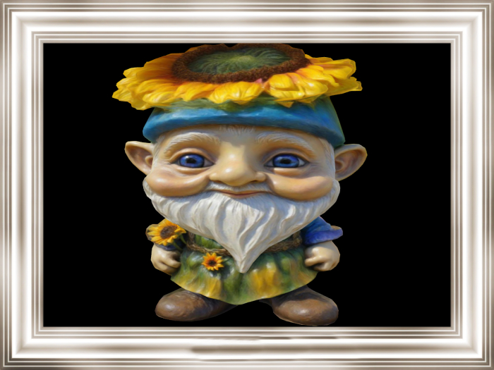 HB: Happy Sunflower Gnome Statue FULL PERM